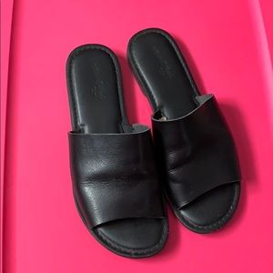 Black Slide Sandals